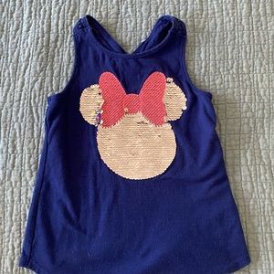 Sequined Minnie Mouse tank